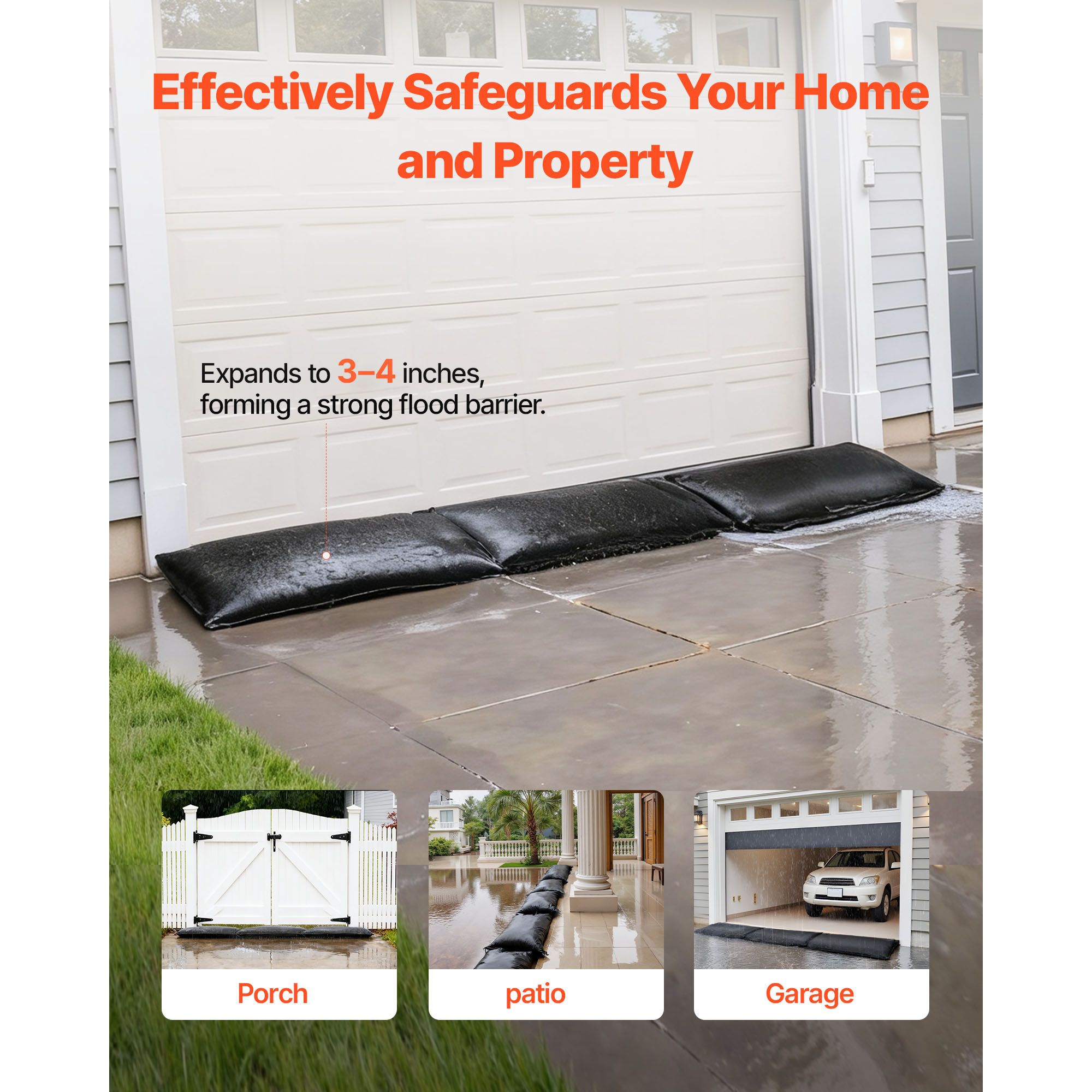 Flood Barrier Bag - حاجز ضد الفيضانات، عبوة من 10