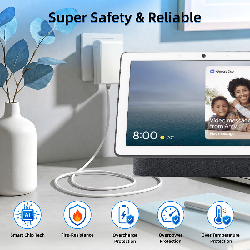 محول طاقة 24 فولت لجهاز Google - مراجعة Google Speaker Nest Hub وسعره