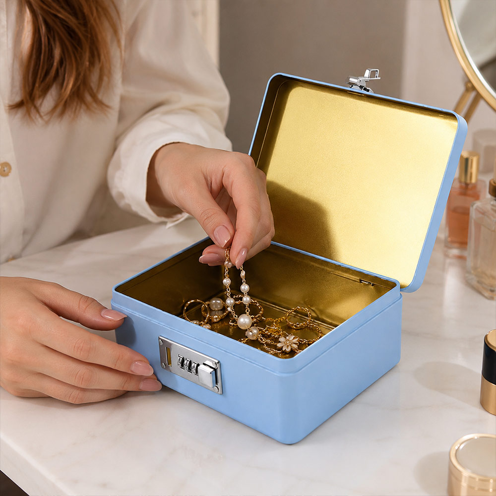صندوق تخزين بقفل رقمي، مصنوع م - مراجعة Medicine Cabinet Lock وسعره